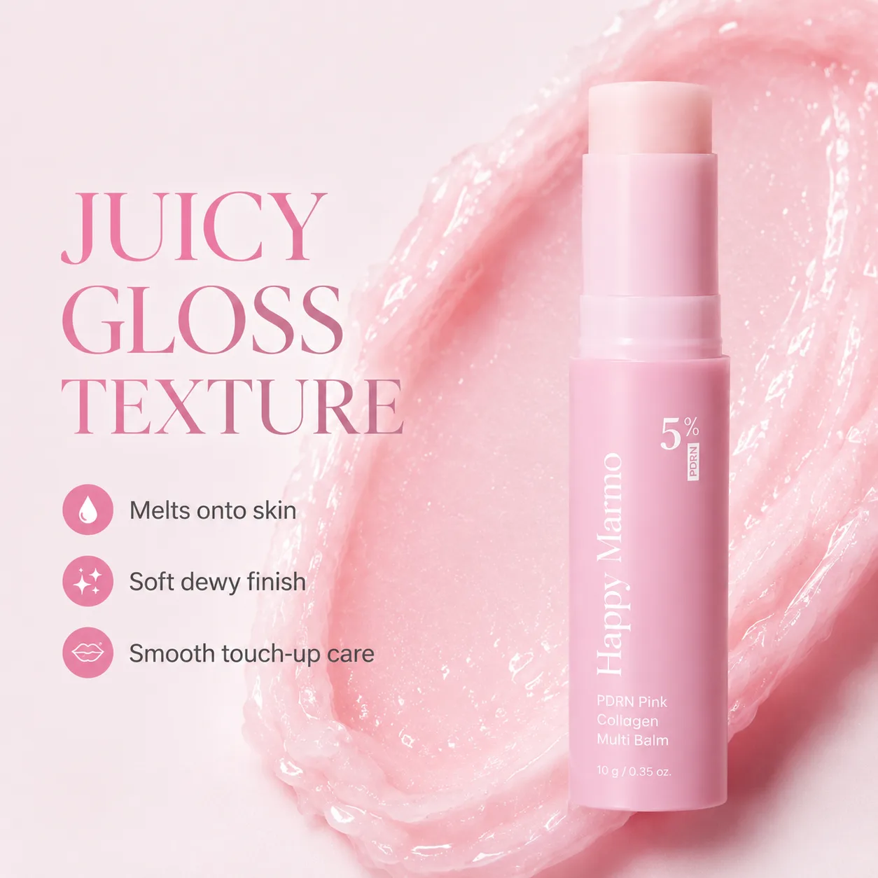 Happy Marmo PDRN Pink Collagen Multi Balm creator glow visual 7